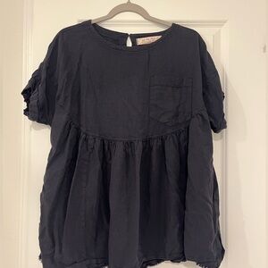 We The Free Black Babydoll Top
